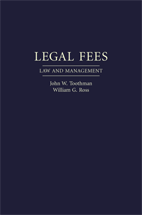 Legal Fees: Law and Management cover