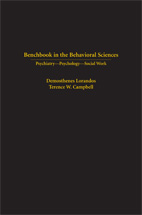 Benchbook in the Behavioral Sciences: Psychiatry - Psychology - Social Work cover