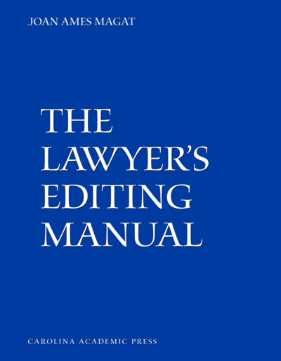 The Lawyer's Editing Manual