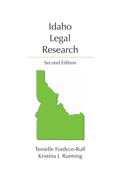 Idaho Legal Research, Second Edition cover