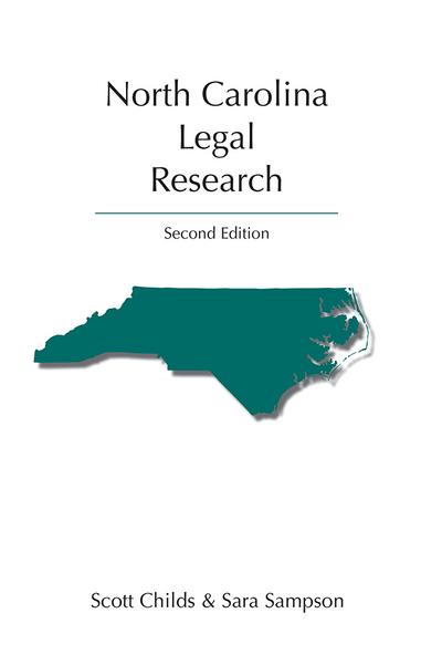North Carolina Legal Research, Second Edition cover