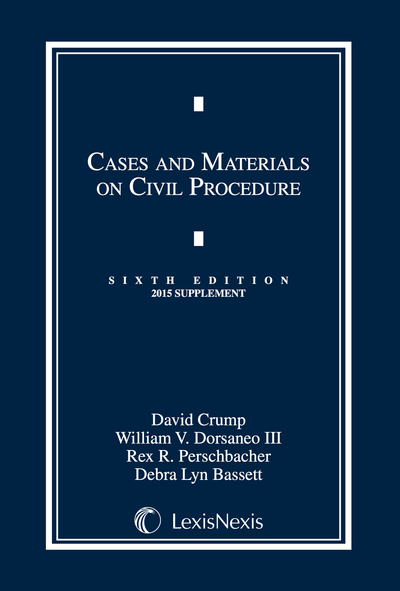 Cases and Materials on Civil Procedure Document Supplement, Sixth Edition cover