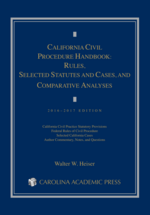 California Civil Procedure Handbook 2016-17 cover