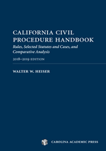 California Civil Procedure Handbook 2018-2019 cover