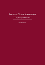 Regional Trade Agreements cover
