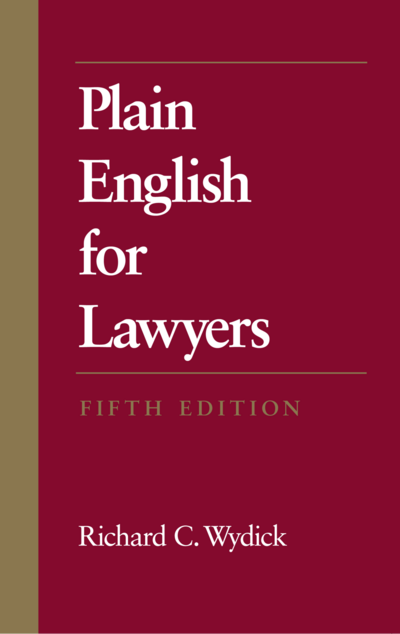 Plain English For Lawyers, Fifth Edition